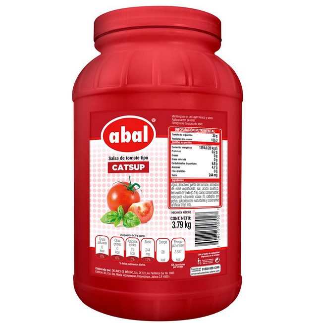 TARRO CATSUP ABAL 3.8