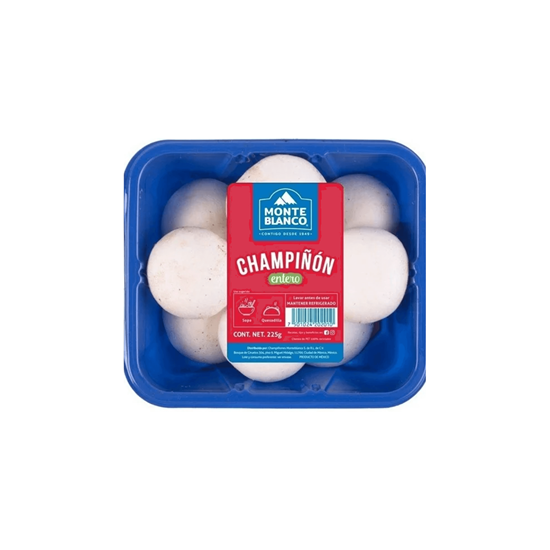 CHAMPIÑON ENTERO MONTE BLANCO CHAROLA 225g