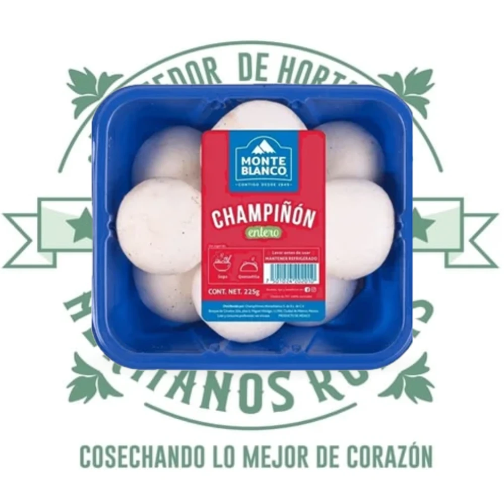 CHAMPIÑON ENTERO MONTE BLANCO CHAROLA 225g