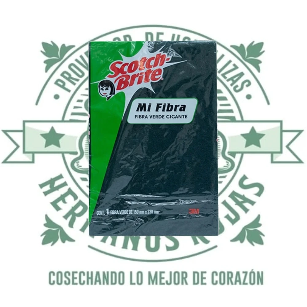FIBRA SCOT BRITE VERDE CON ESPONJA