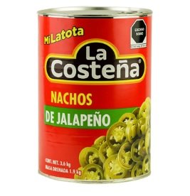 CHILES NACHOS DE JALAPEÑO COSTEÑA 3.6KG RODAJAS