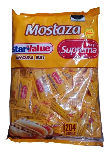 SOBRES DE MOSTAZA STAR VALUE