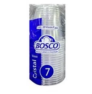 VASO DE CRISTAL 7 oz 20 PZAS