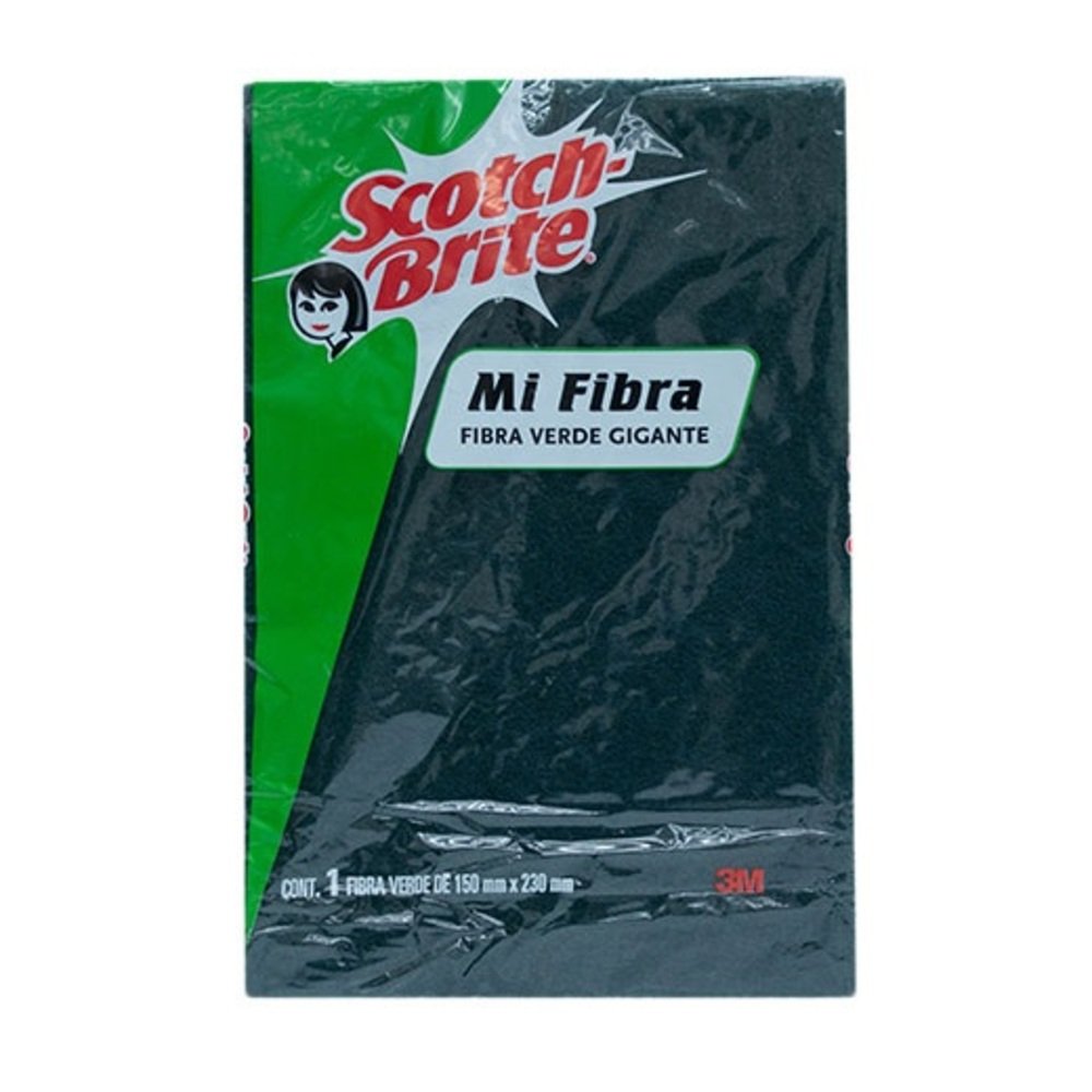 FIBRA SCOT BRITE VERDE CON ESPONJA