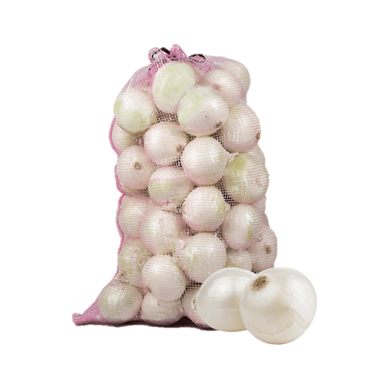CEBOLLA BLANCA PREMIUM GRANDE SIN PELAR EN ARPILLA  (25kg aprox.)